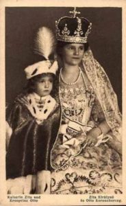 Coronación en Hungria - Emperatriz Zita y Archiduque Otto